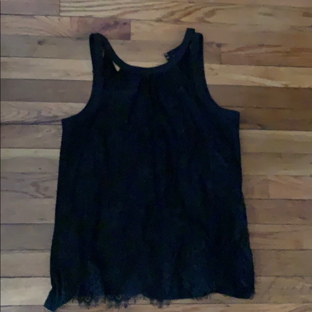 Black lacy top